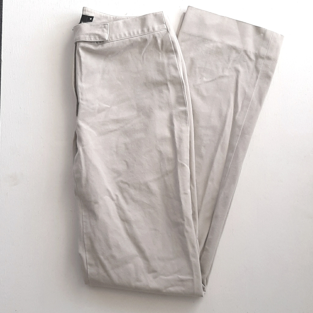 DKNY beige cotton dress pants